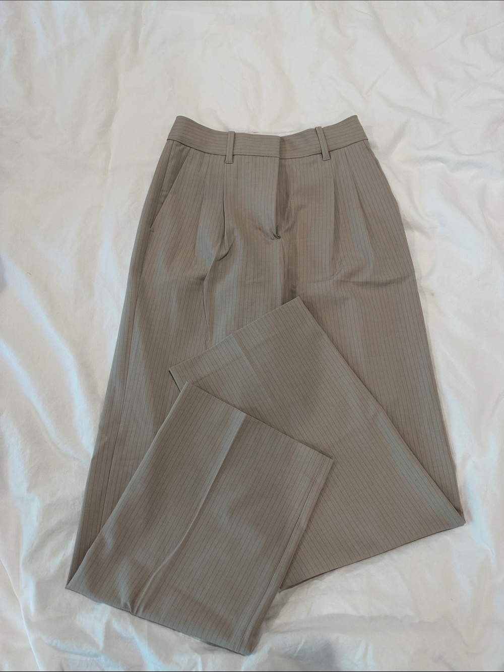Aritzia The Effortless Pant Pinstripe Trousers